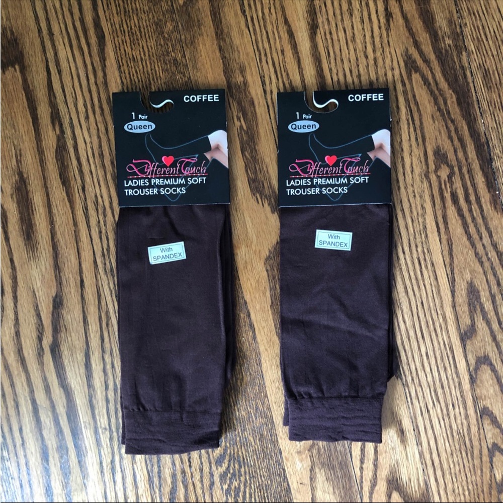 ⭐️ Set of 4 Pairs Brown Trouser Socks